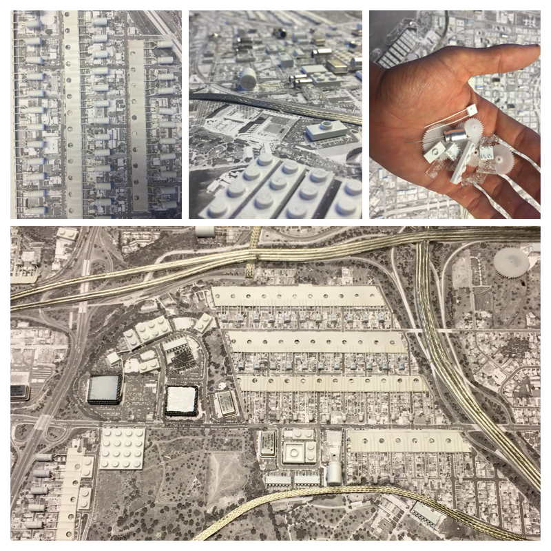 Illustration for article titled These Satellite Maps of Cities Are Made From Thousands of Lego Bricks